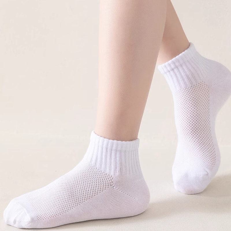 Barnstrumpor Summer Thin Cotton Mesh Girls 'Boat Socks Boys' Short Socks Student Barnstrumpor Summer Thin Cotton Mesh Girls 'Boat Socks Boys' Short Socks Student
