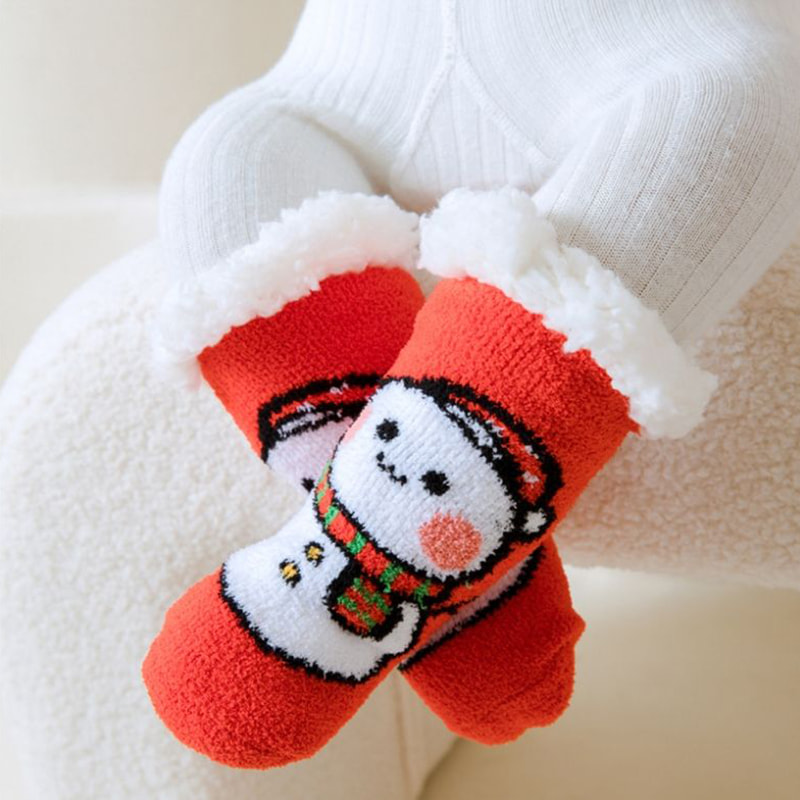 Baby Socks Coral Velvet Cartoon Christmas Socks Home Thicked Middle Tube Sleep Socks Lamb Velvet Plus Velvet Floor Socks Baby Socks Coral Velvet Cartoon Christmas Socks Home Thicked Middle Tube Sleep Socks Lamb Velvet Plus Velvet Floor Socks